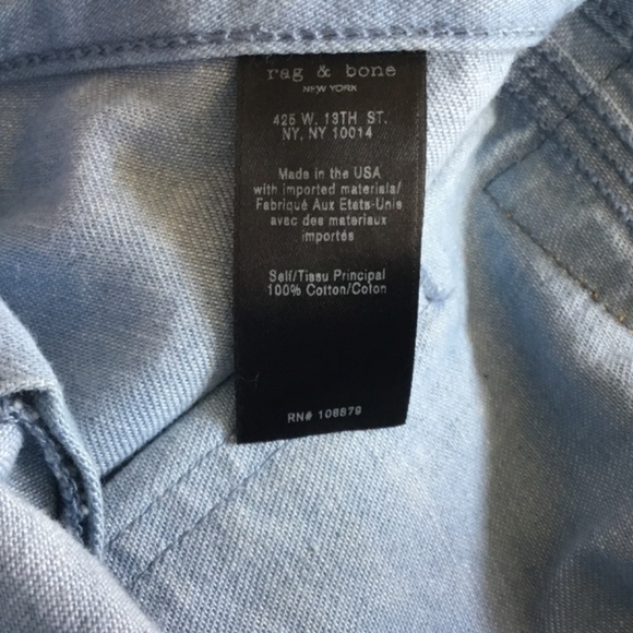 Rag & Bone Crop Grommet Coastal Jean - Picture 10 of 11